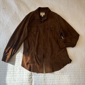Tommy Bahama Men's Brown Suede Jacket Size Medium